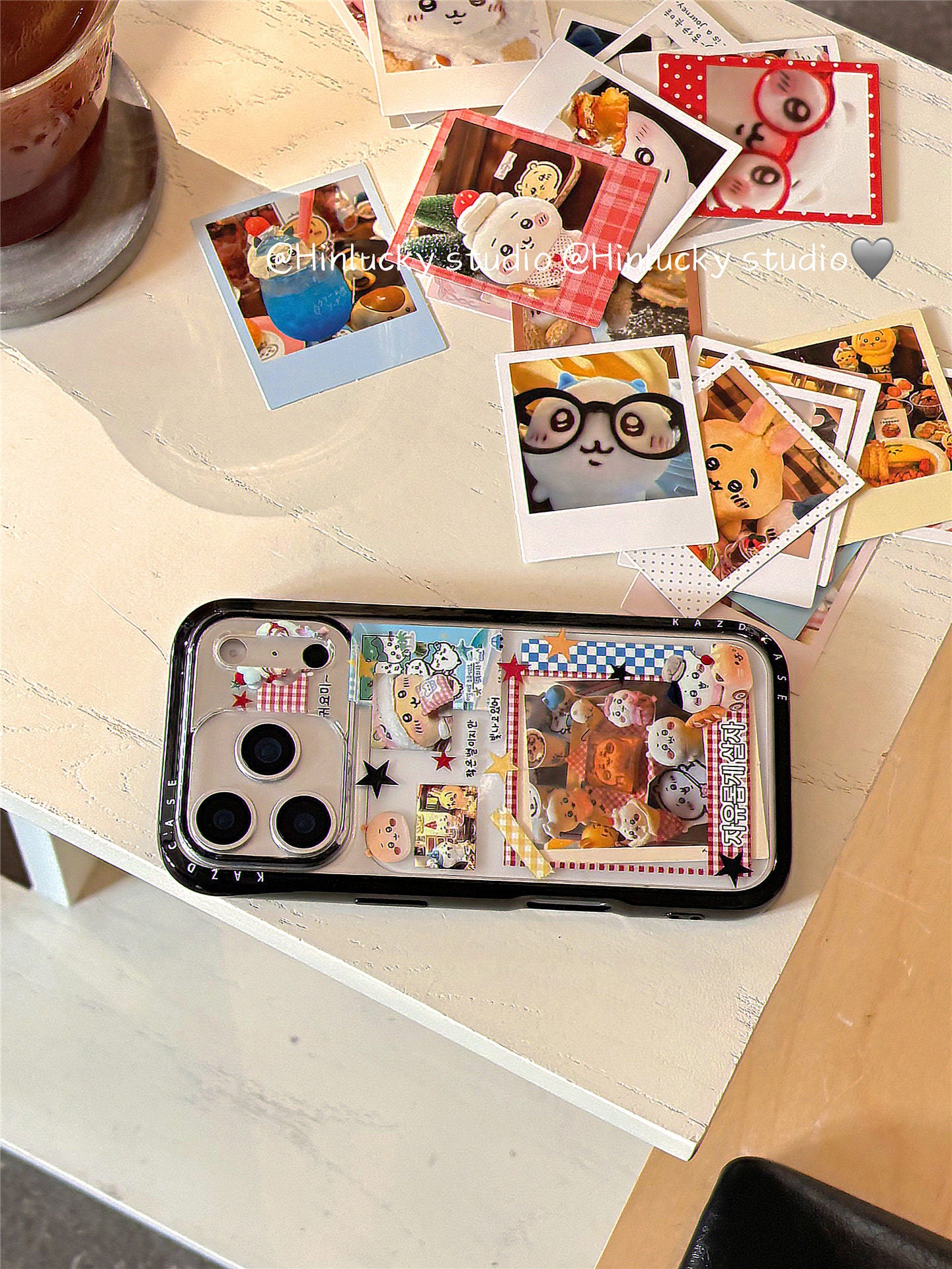 Ameigas Playful DIY Card Bear Full-Cover Protective Phone Case
