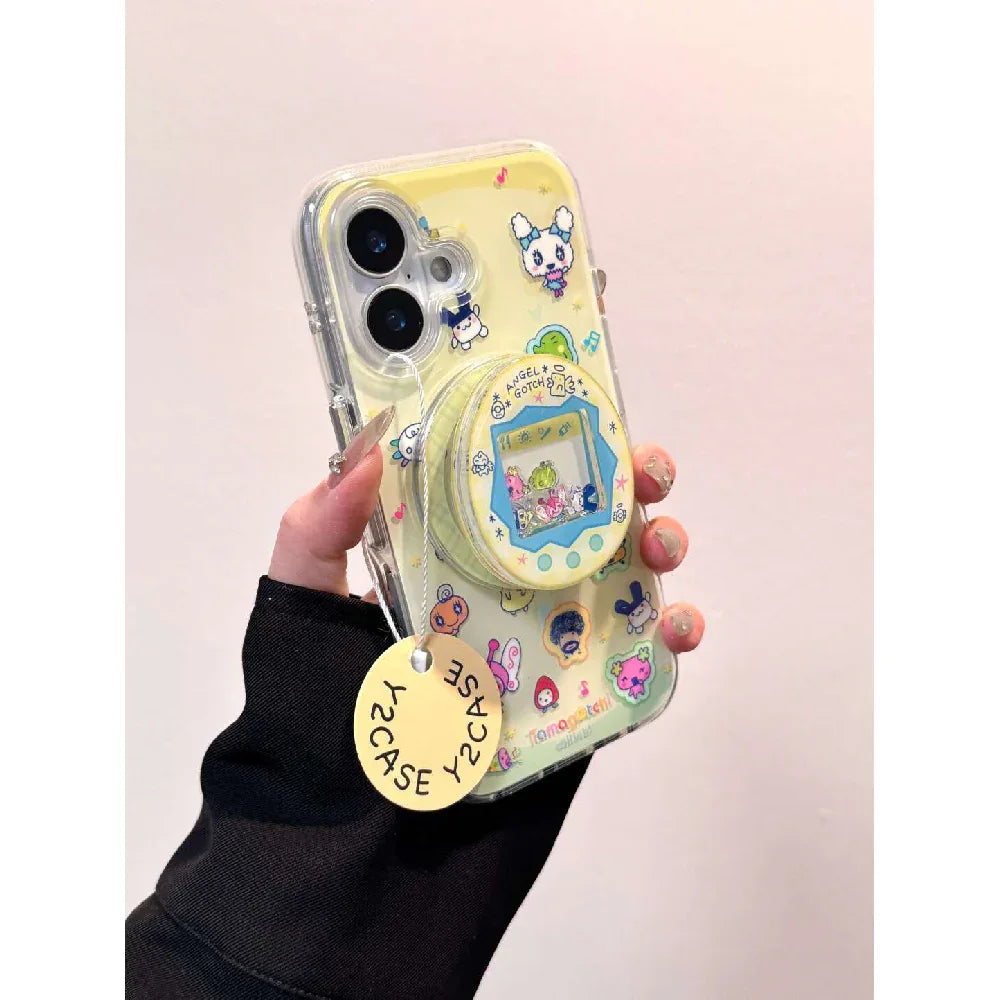 Ameigas Cute Tamagotchi Magnetic Stand Phone Case - Ameigas