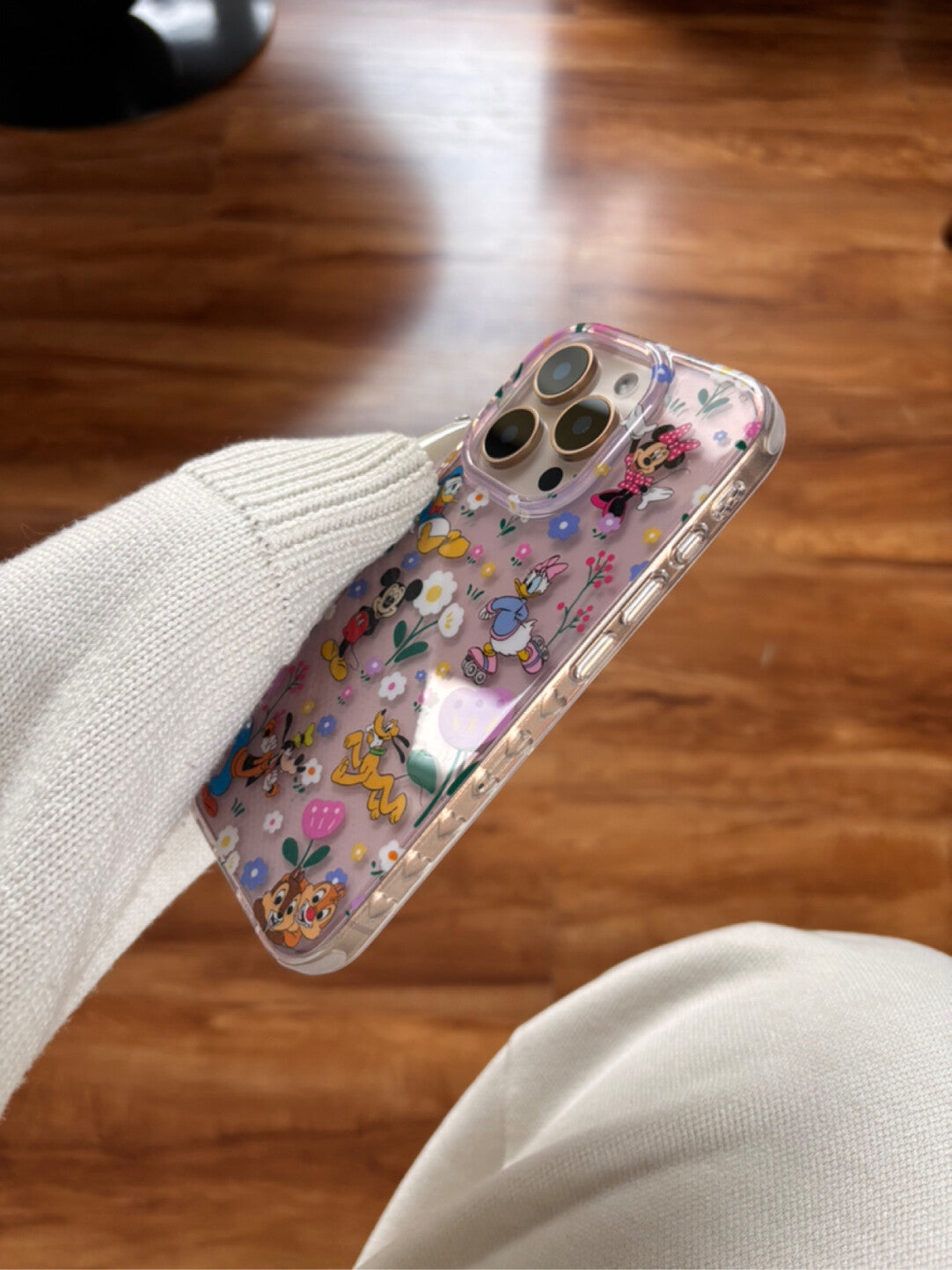 Ameigas Full-Coverage Mickey Floral Case - Vintage Mickey & All-Over Blossom Design
