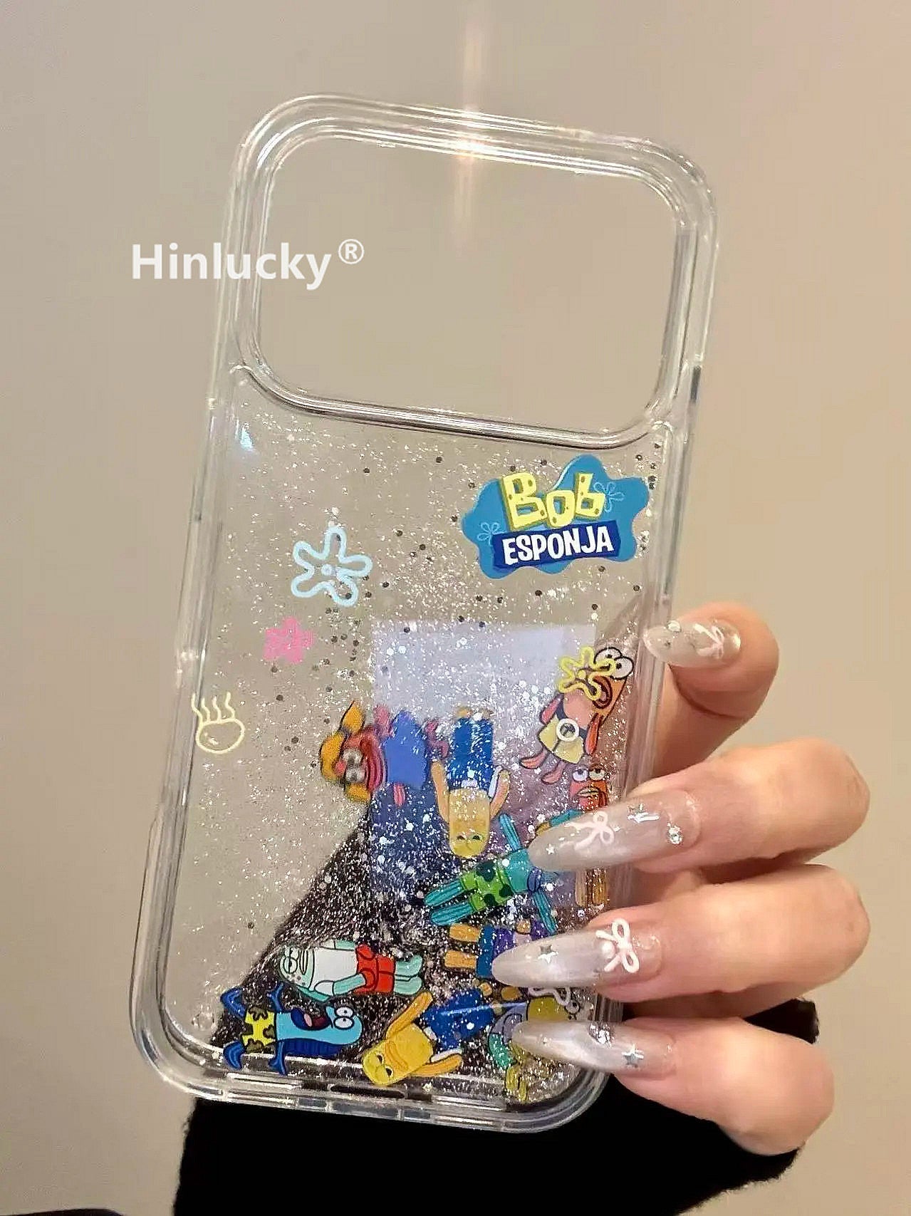 Ameigas Bikini Glitter Flow Case - Cartoon Character Liquid Sand Acrylic Cover
