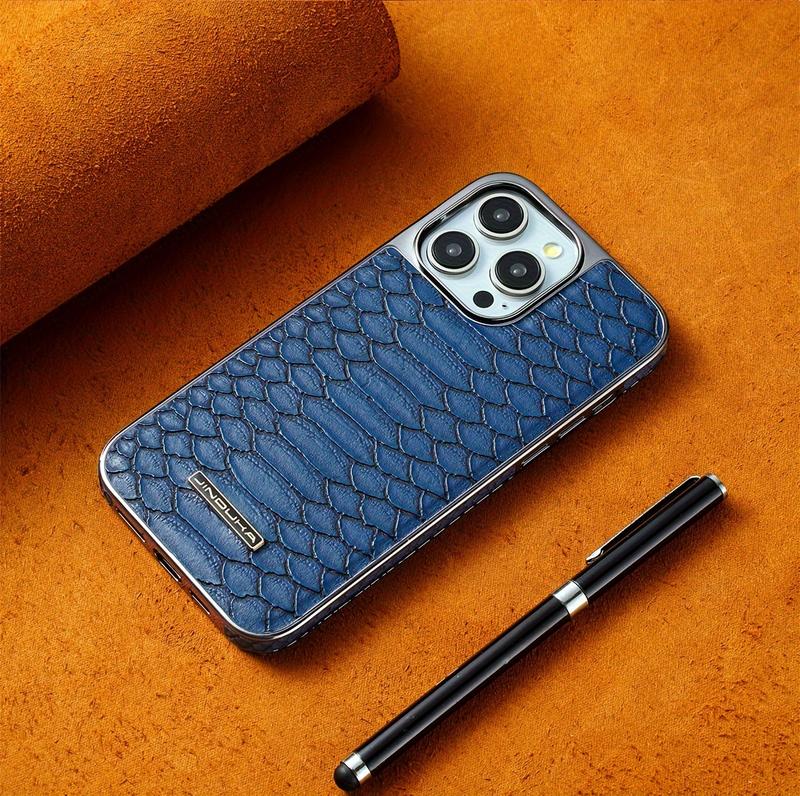 Ameigas Vegan Faux Leather Snake Skin Protective Phone Case