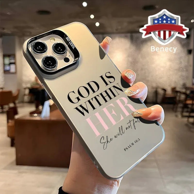 Ameigas Bible Psalms Quote Protective Phone Case - Ameigas