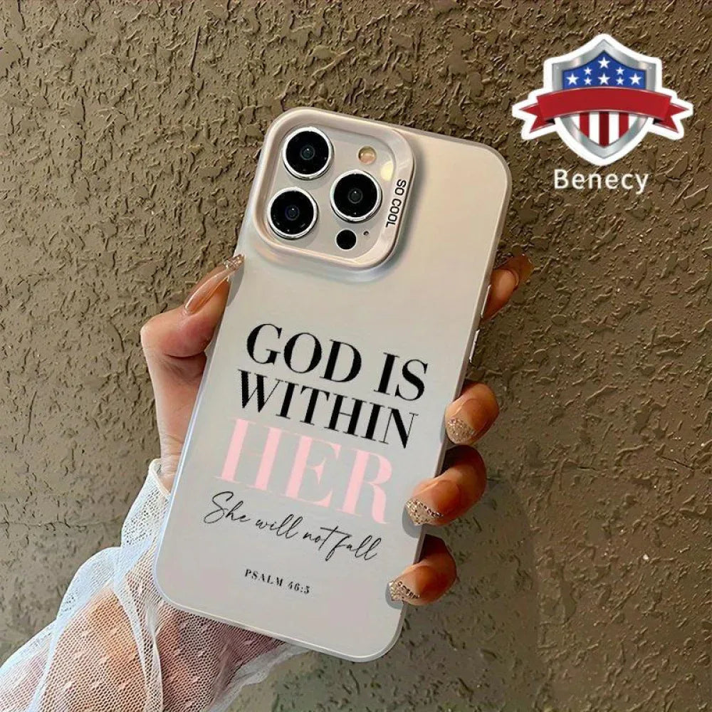 Ameigas Bible Psalms Quote Protective Phone Case - Ameigas