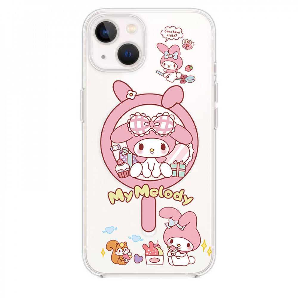 Ameigas Sanrio Kuromi Magnetic Phone Case for iPhone