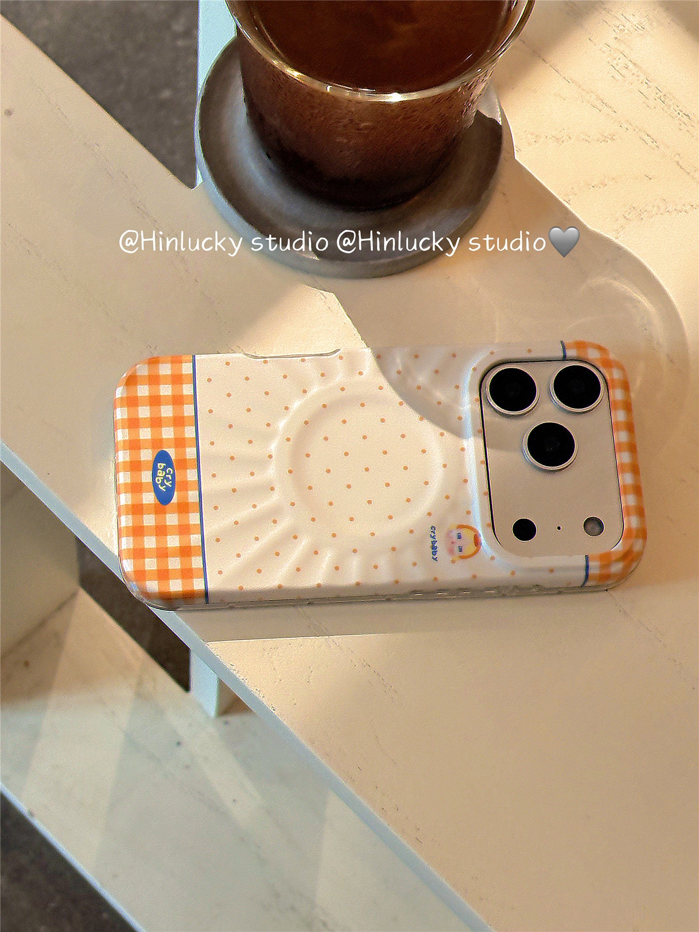 Ameigas Playful Cartoon Plaid Polka Chick & Bunny Magnetic Stand Phone Case