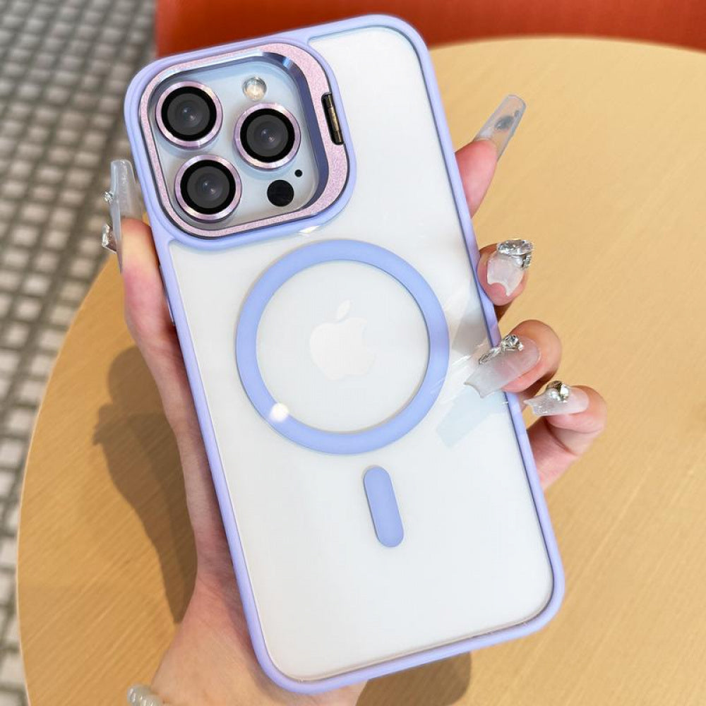 Ameigas Shockproof MagSafe Phone Case with Camera Stand & Lens Protection