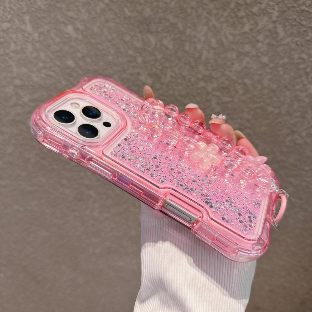Ameigas Glitter MagSafe Bracelet Anti-Fall Phone Case