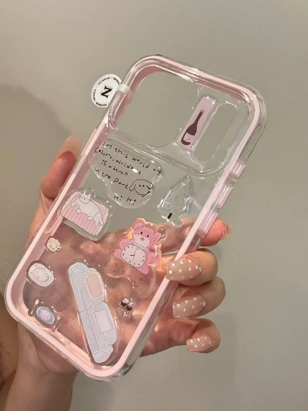 Ameigas Doodle Dash Case - Interactive Dachshund Stickers & Clear MagSafe Cover