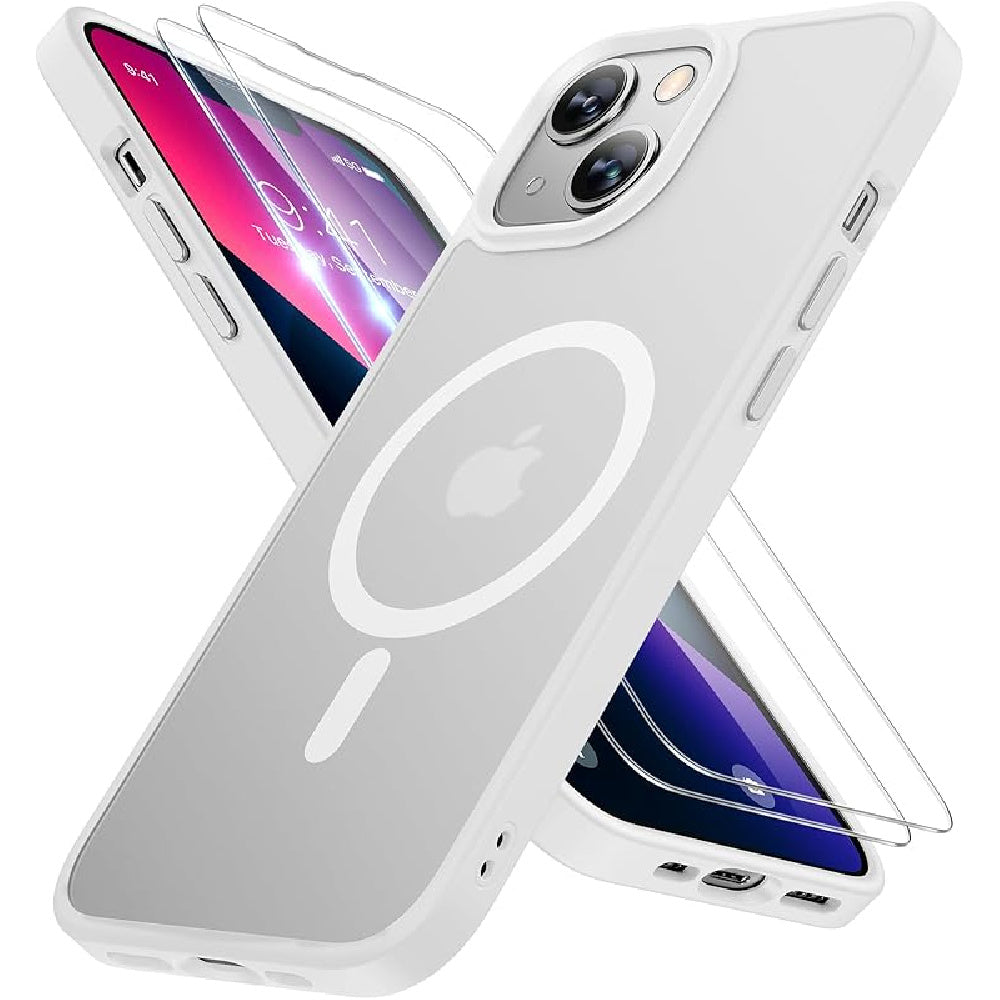 Ameigas Magnetic Translucent Matte Protective Phone Case