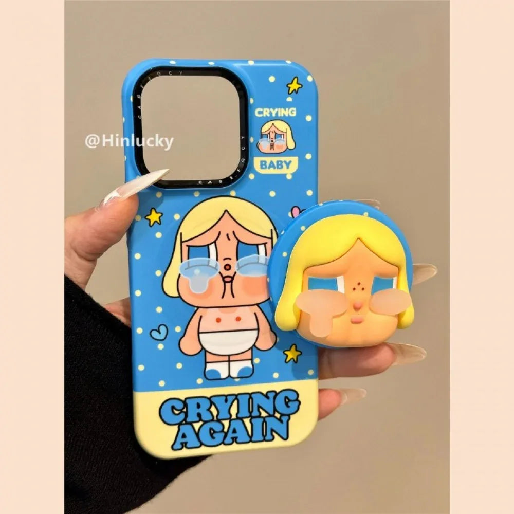 Ameigas 3D Tear-Drop Kid Case - Pop-Out Crying Baby with Magic Card Stand - Ameigas