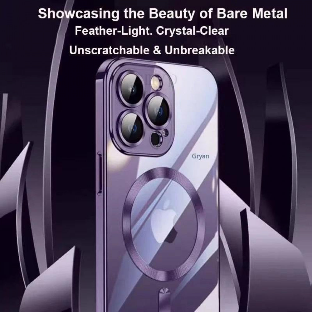 Ameigas Luxury Magnetic Glitter Transparent Protective Case