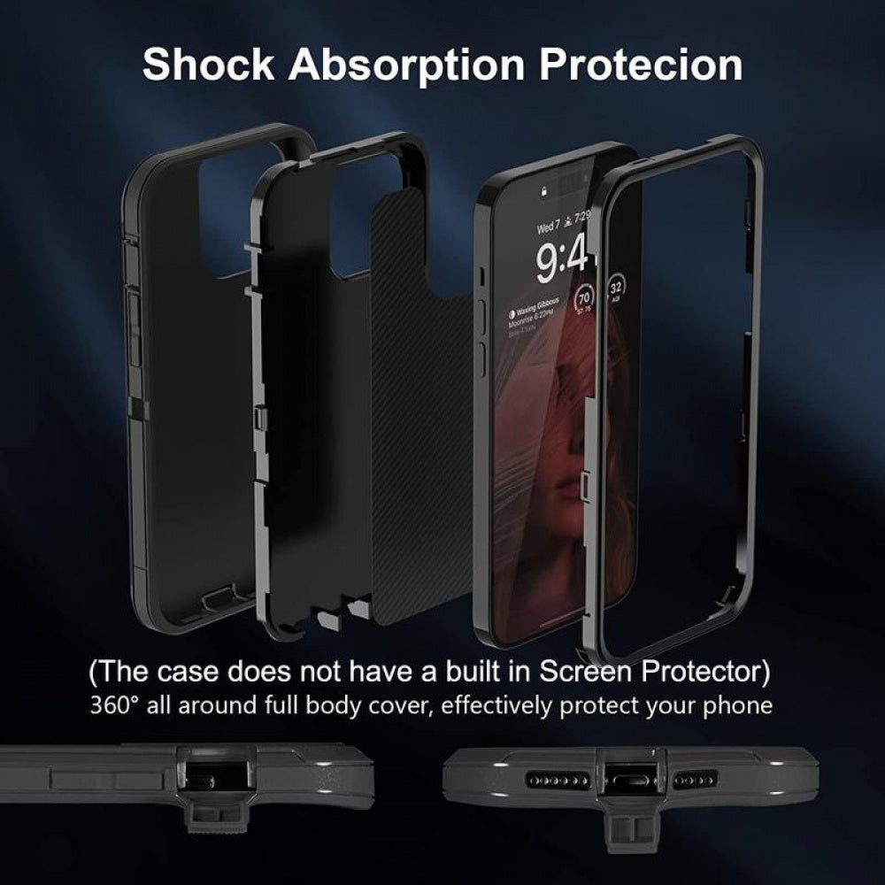 Ameigas Heavy Duty Rugged Shockproof Protective Phone Case
