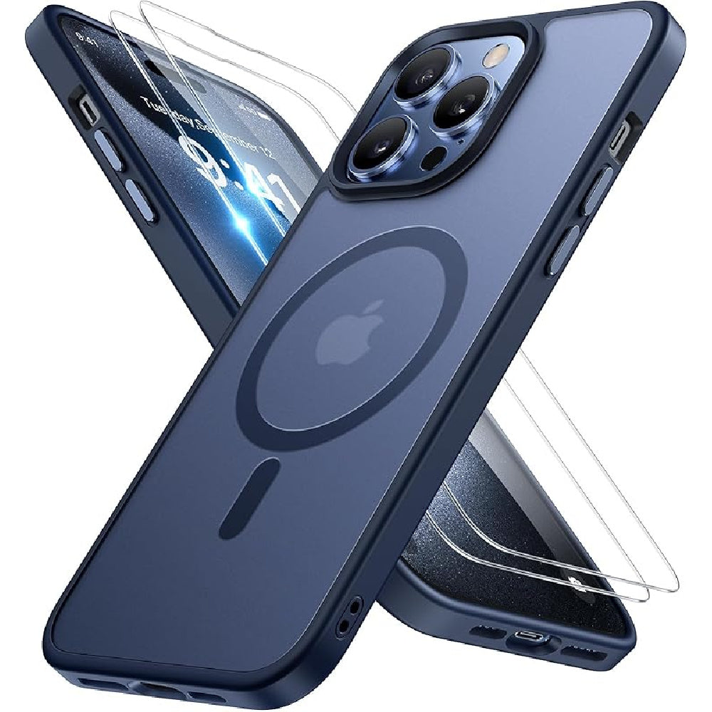 Ameigas Magnetic Translucent Matte Protective Phone Case