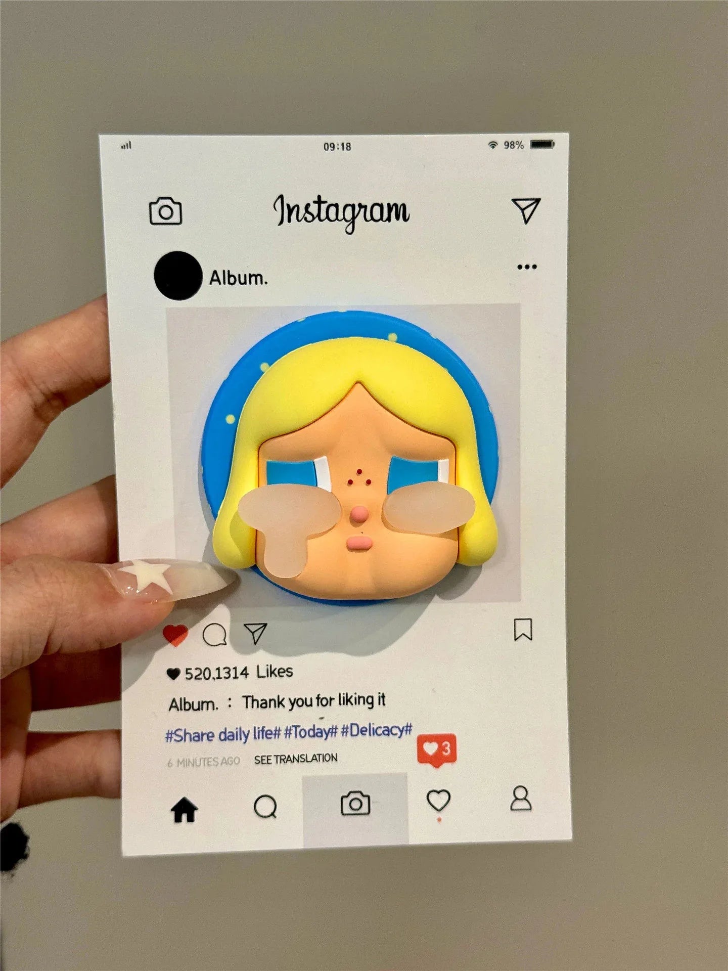 Ameigas 3D Tear-Drop Kid Case - Pop-Out Crying Baby with Magic Card Stand - Ameigas