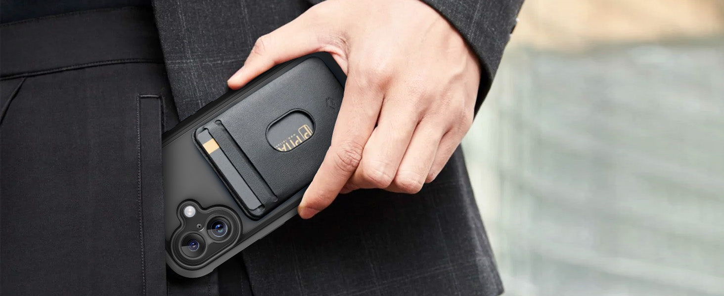 Ameigas Full-Body Magnetic Bumper Case with Built-in Glass Protection