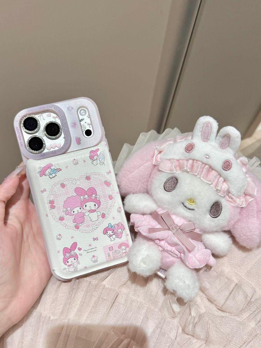 Ameigas Cute Melody Lamb Mirror Flip Phone Case - Ameigas