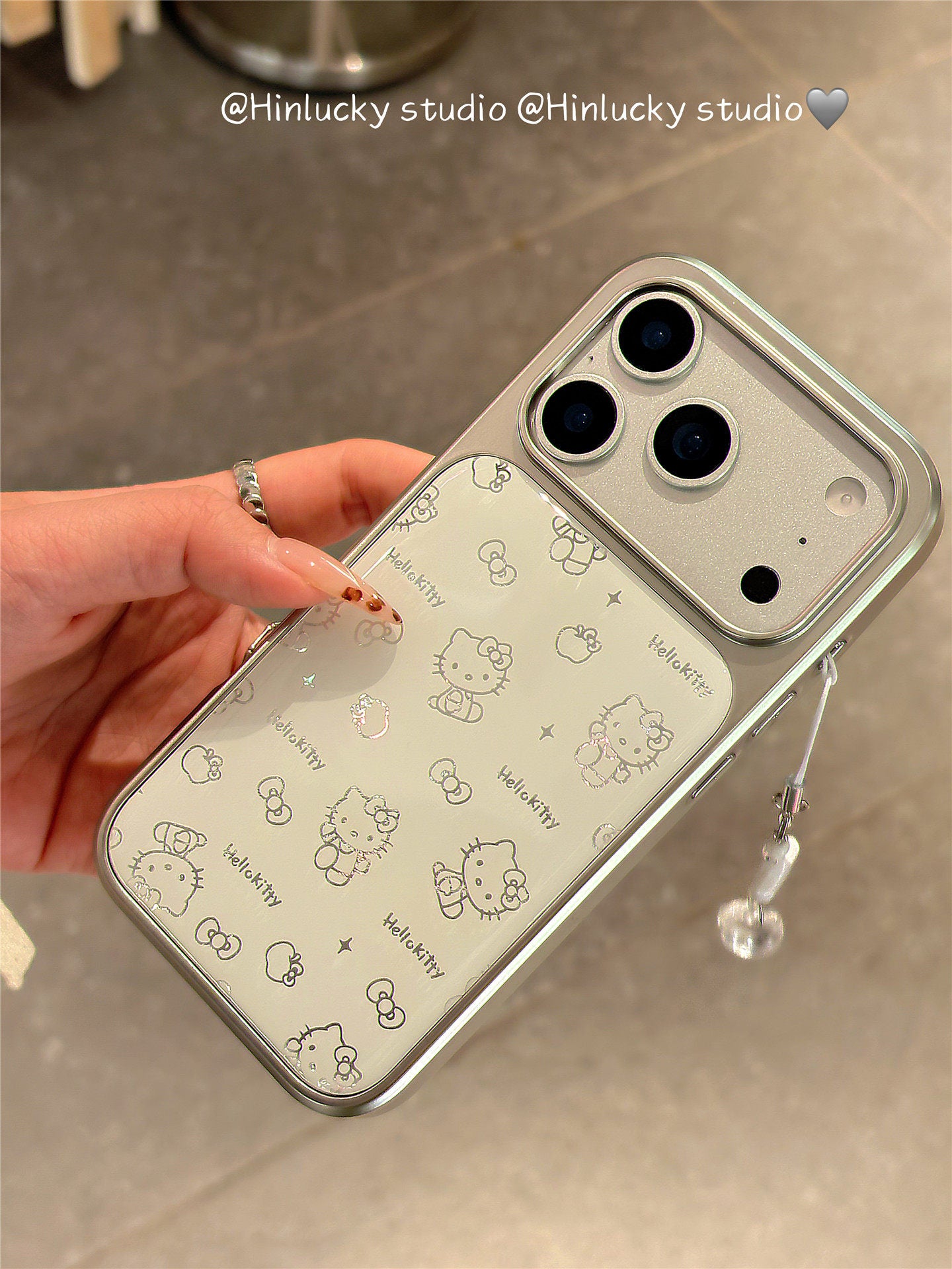 Ameigas Ins Cute Cartoon Cat Electroplated Phone Case