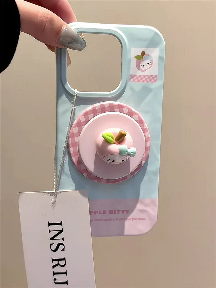 Ameigas Crinkle Pink Case - Apple & Kitten 2-in-1 MagSafe Cover - Ameigas