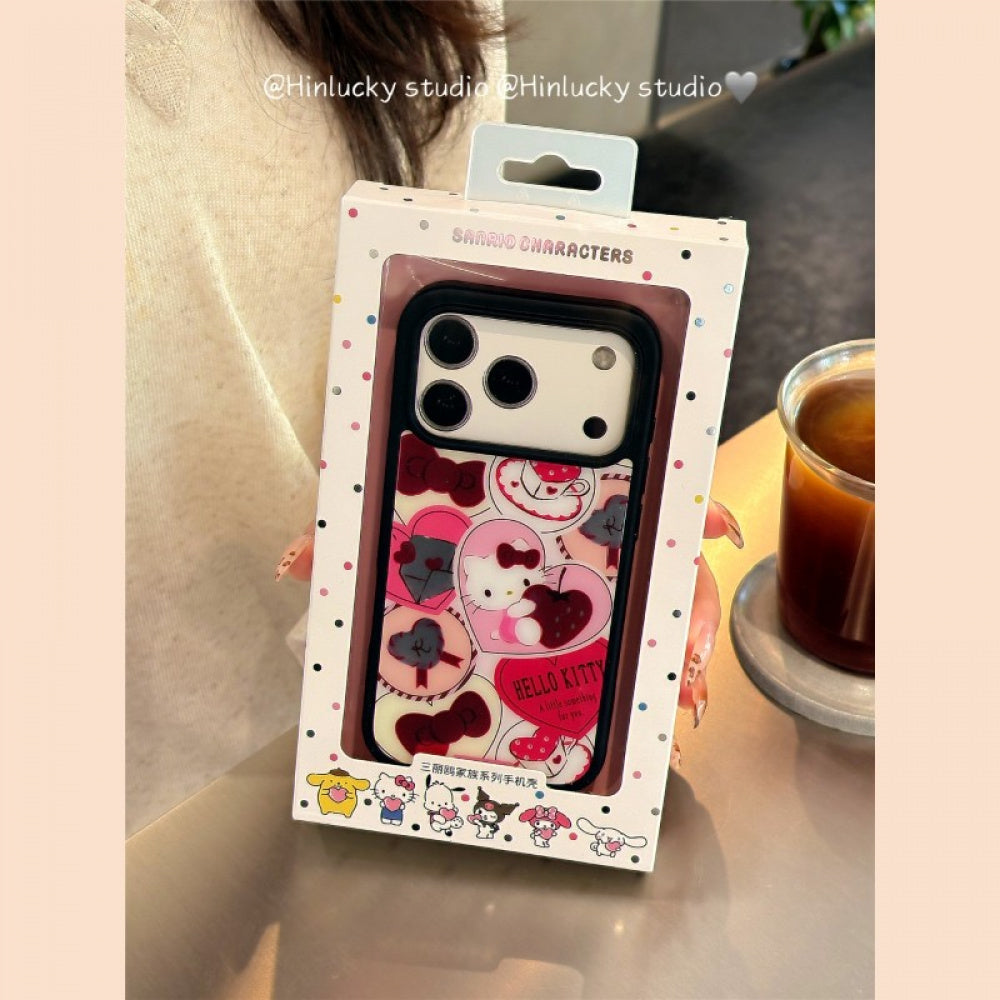 Ameigas Sanrio Heart Gold-Plated Magnetic Protective Phone Case