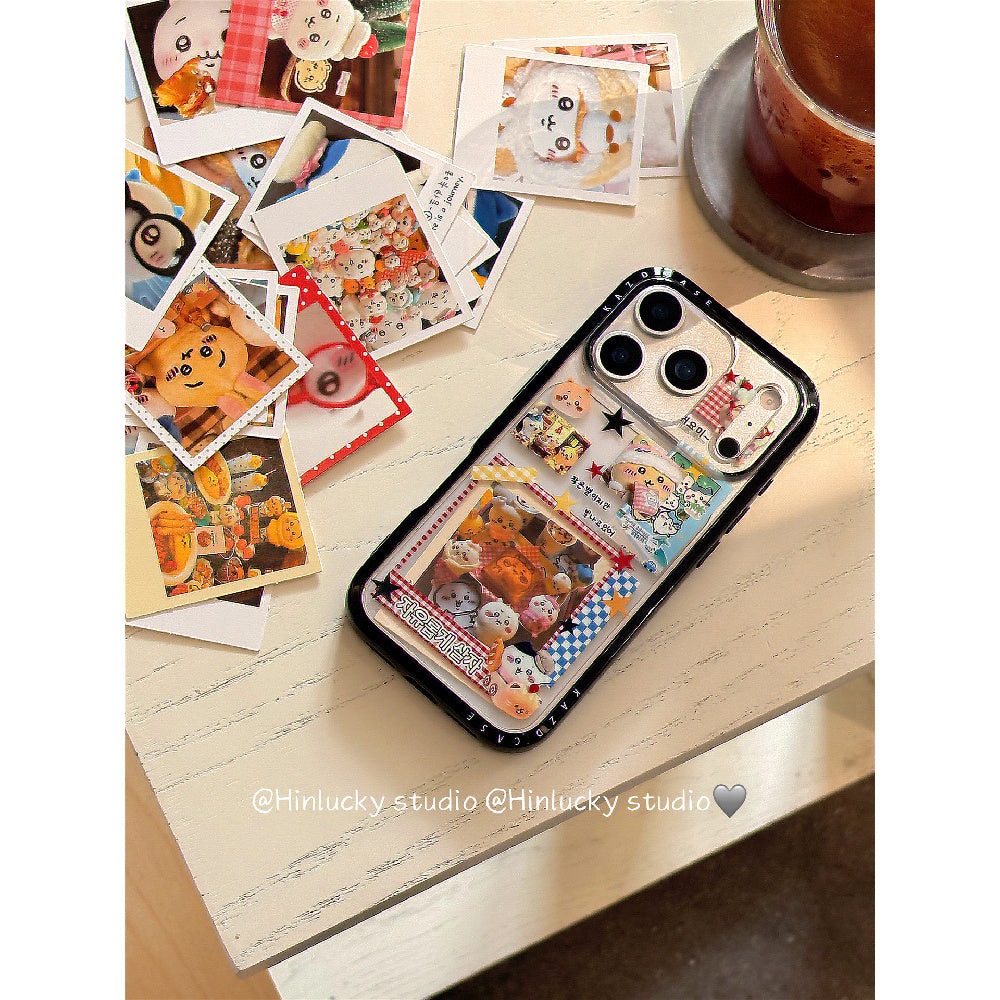 Ameigas Playful DIY Card Bear Full-Cover Protective Phone Case
