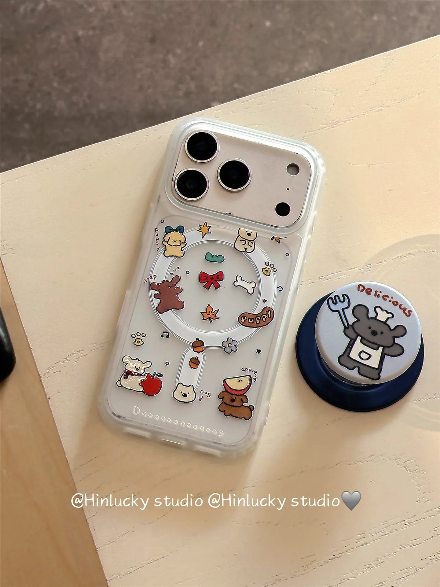 Ameigas Cute Puppy Magnetic Stand Phone Case - Ameigas