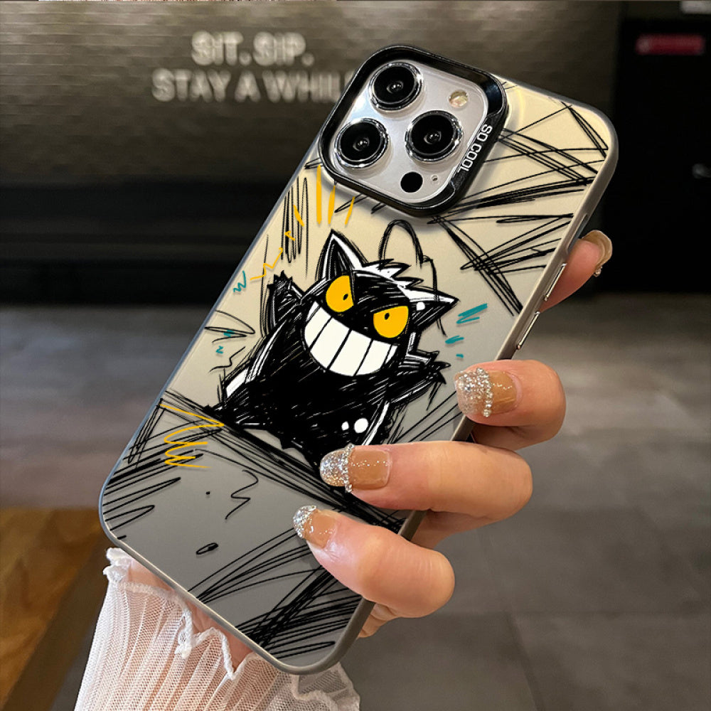 Ameigas Line Art Duck Cartoon Phone Case Soft Shockproof Cover