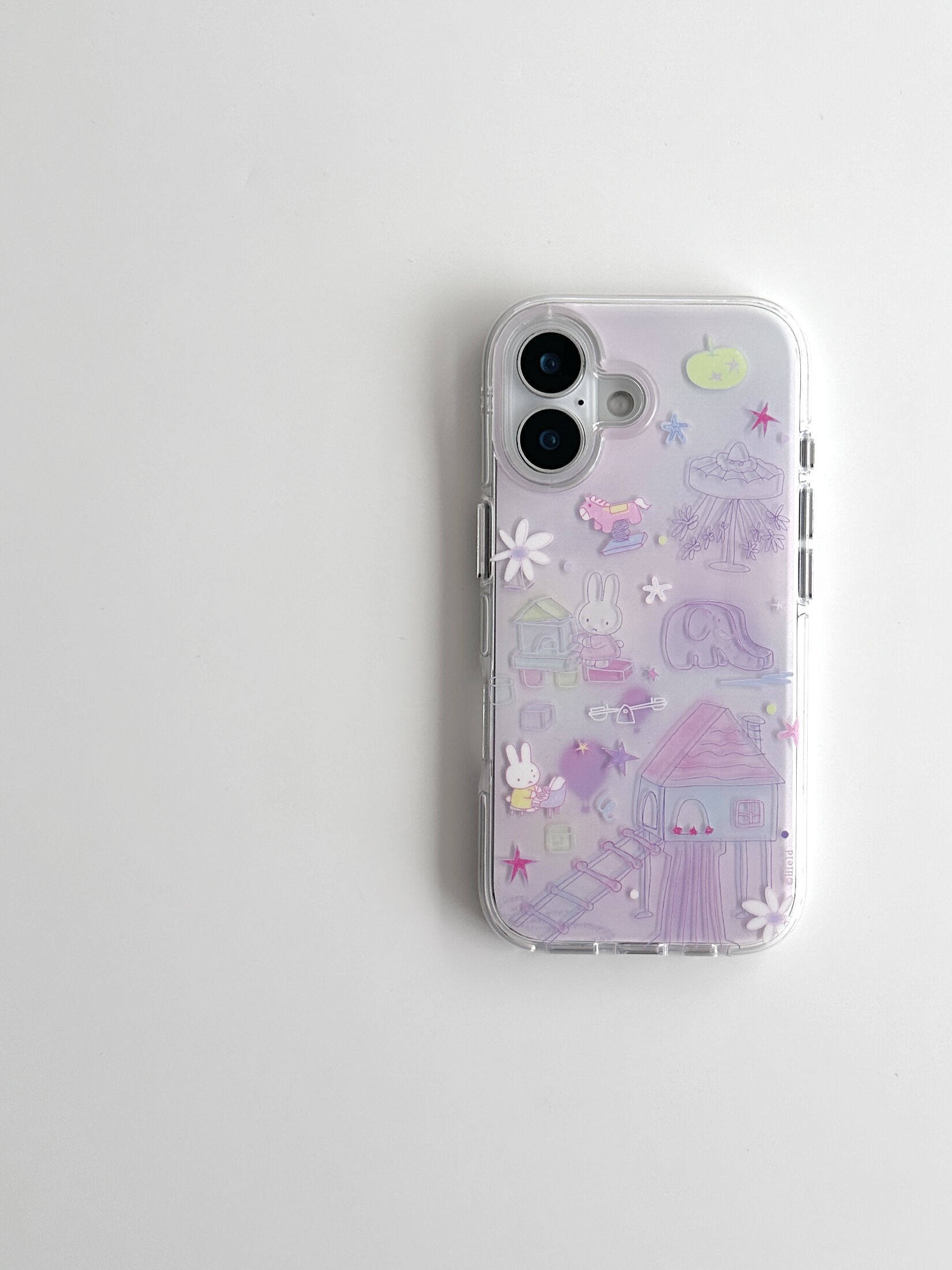 Ameigas Lavender Playland Case - Pastel Purple Miffy at the Fair Design with Double-Layer Protection