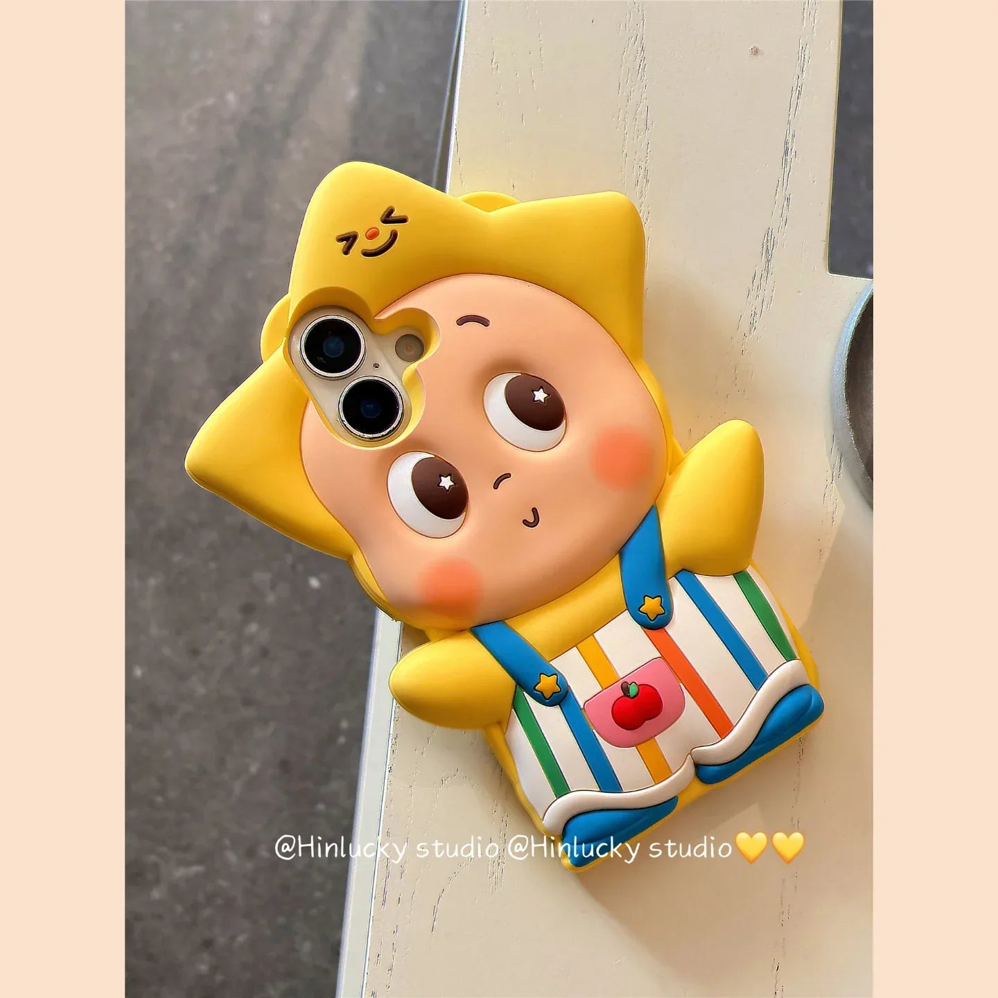 Ameigas Cartoon Striped Star Buddy Case with Crossbody Strap - Ameigas