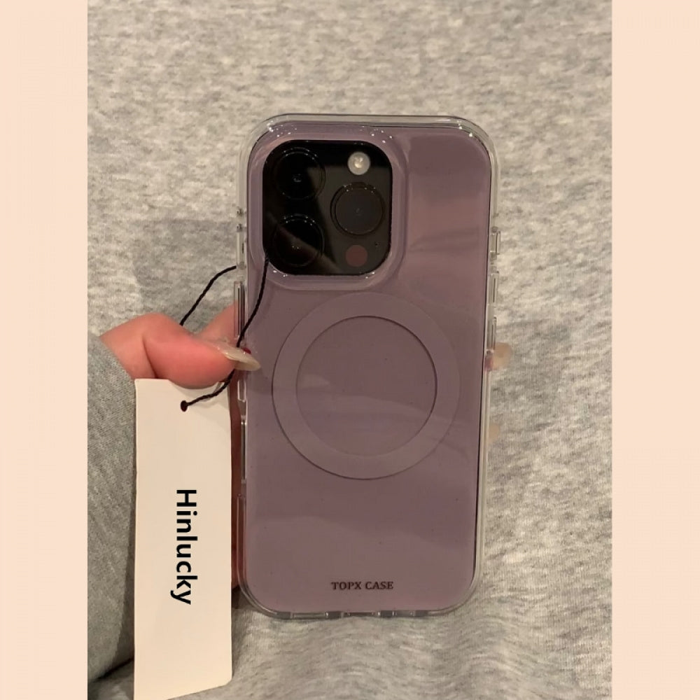 Ameigas Dusk Cherry Rotating Case - Smoky Lilac Heart & Cherry MagSafe 360° Stand Cover