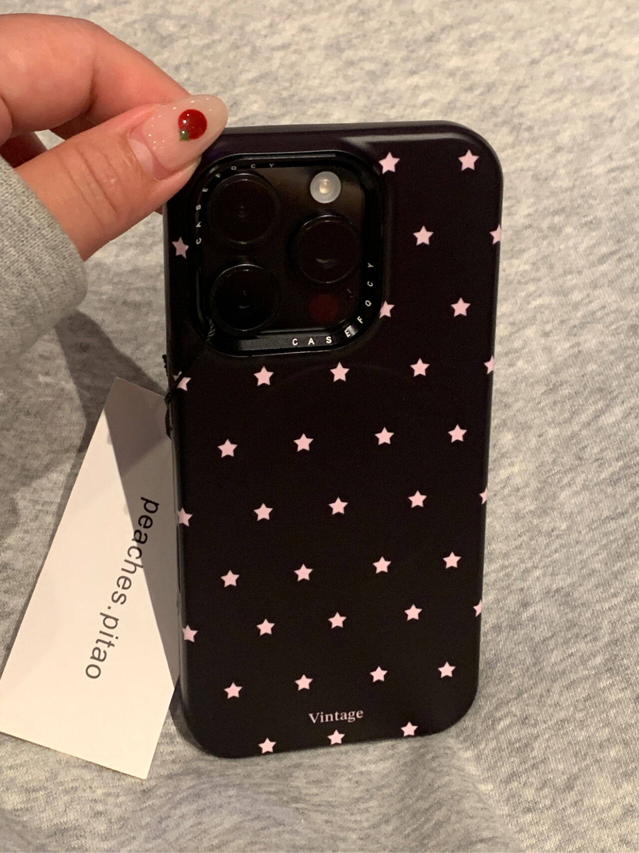 Ameigas Sweet-Cool Star Case - Black & Pink Film Star Design with Magnetic Stand