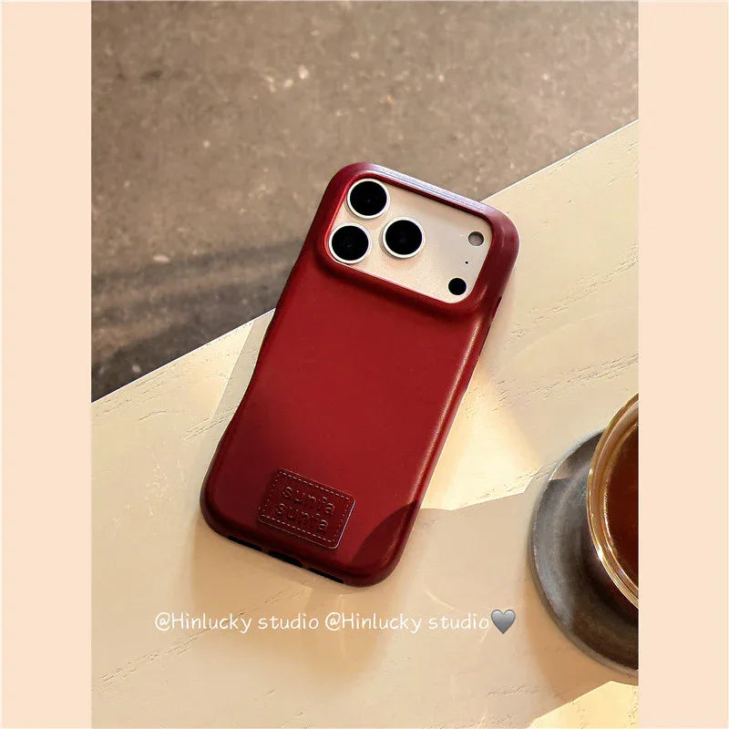 Ameigas Autumn Minimal Star Charm Leather Protective Case - Ameigas