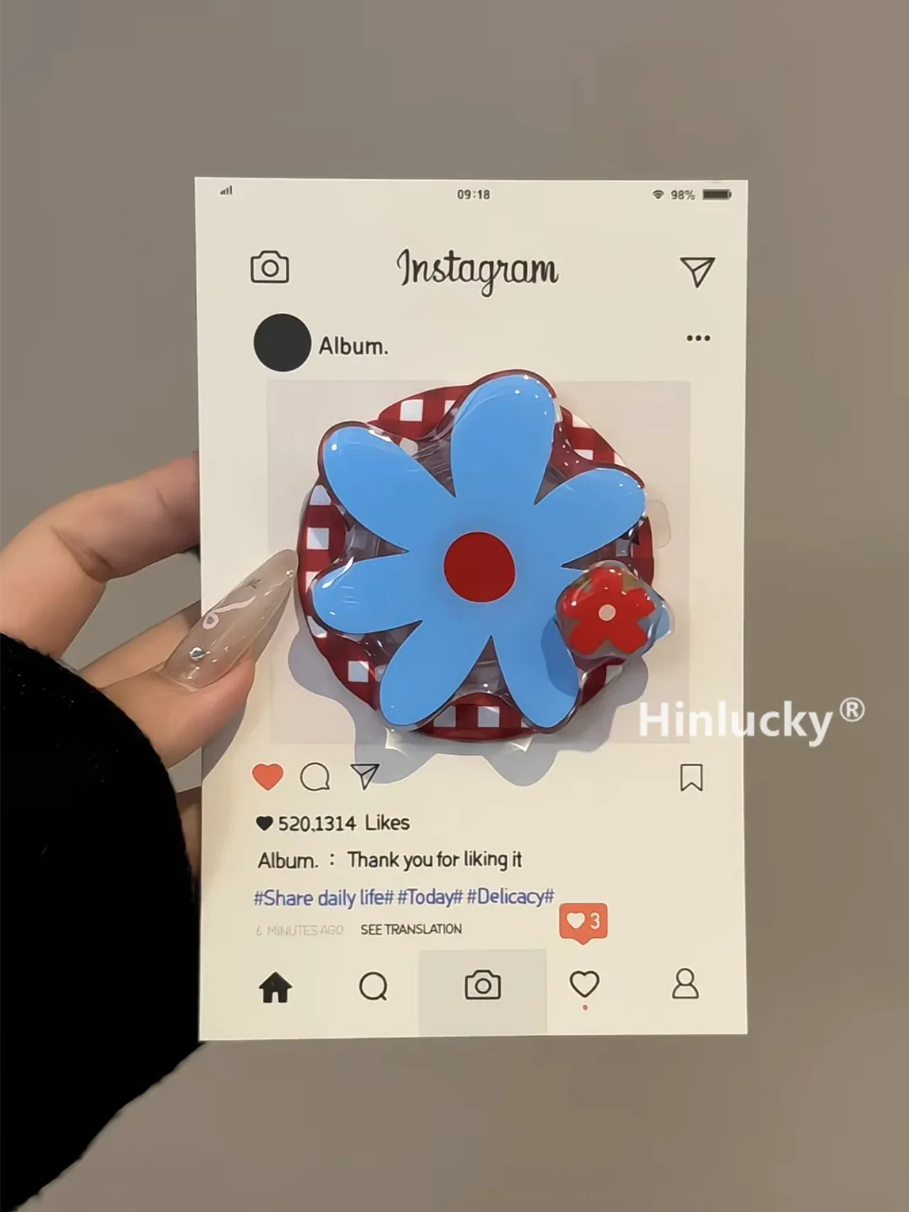 Ameigas Carnival Bloom Case - Spinning Gingham Flower MagSafe Cover - Ameigas