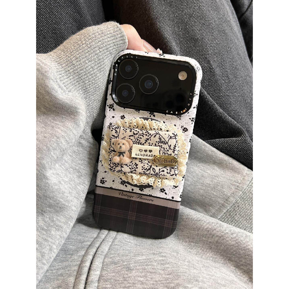 Ameigas INS Floral Pillow Magnetic Phone Case