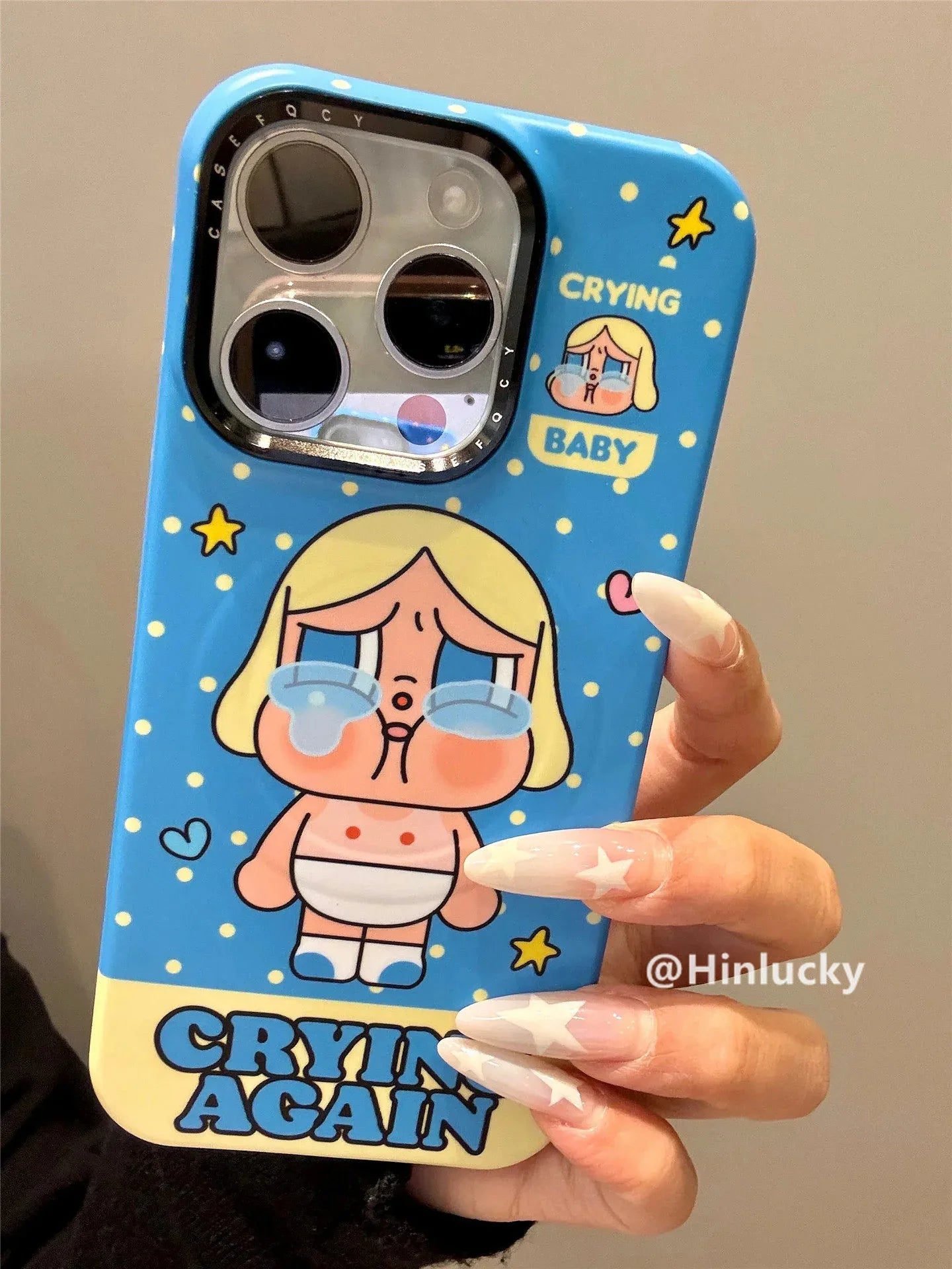 Ameigas 3D Tear-Drop Kid Case - Pop-Out Crying Baby with Magic Card Stand - Ameigas