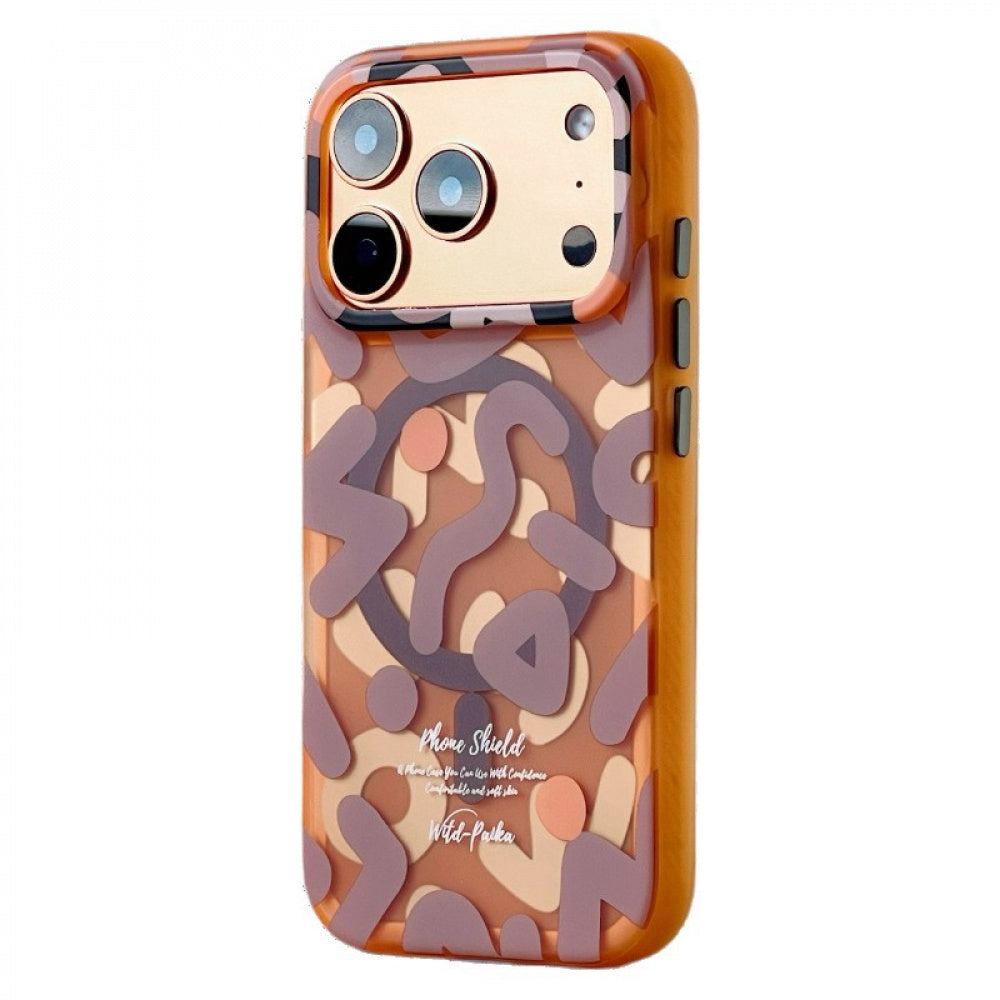 Ameigas Graffiti Matte Magnetic Full-Cover Protective Phone Case