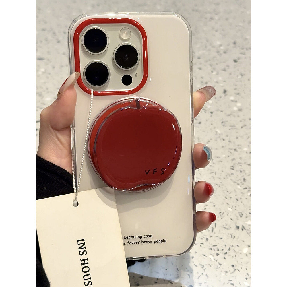 Ameigas Minimalist Red Magnetic Stand Protective Case