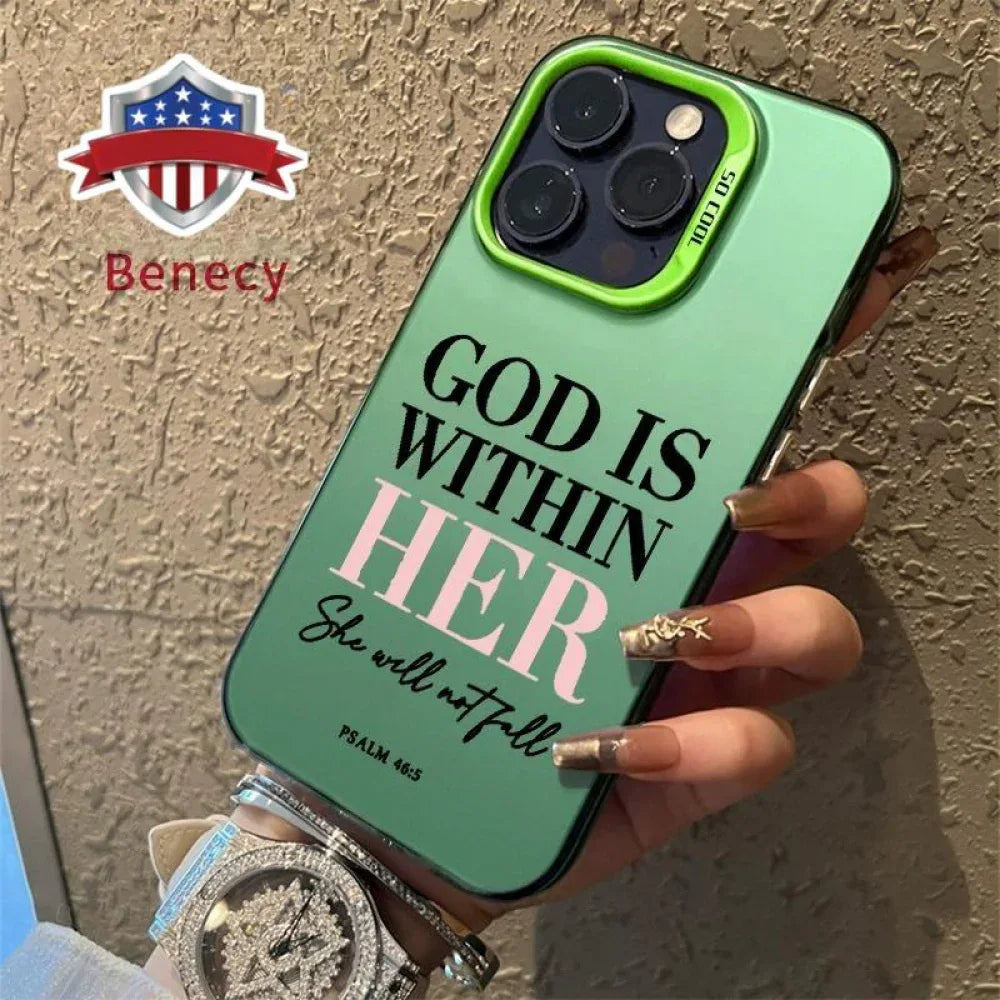 Ameigas Bible Psalms Quote Protective Phone Case - Ameigas