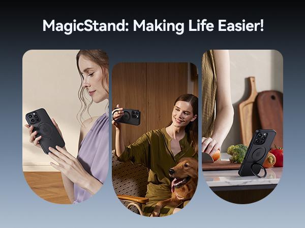 Ameigas Deep Blue Magnetic Stand Protective Phone Case - Ameigas