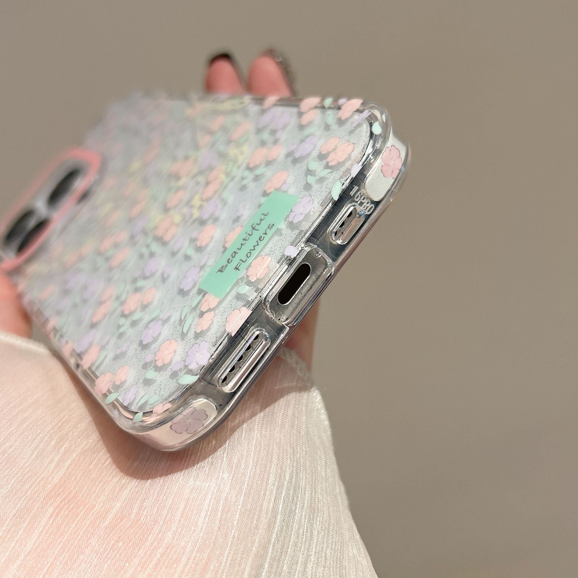 Ameigas Full Screen Flowers & Butterflies Protective Phone Case