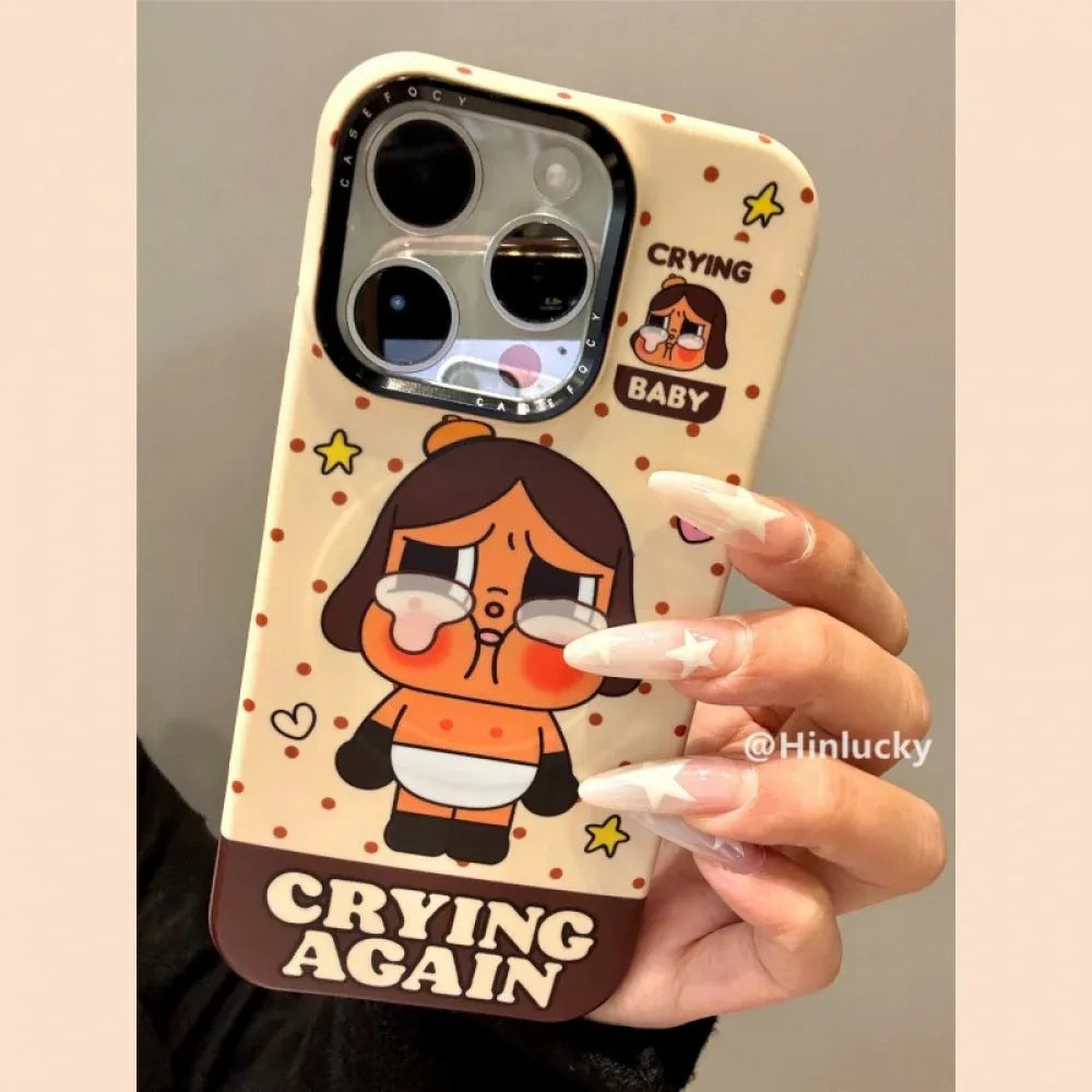 Ameigas 3D Tear-Drop Kid Case - Pop-Out Crying Baby with Magic Card Stand - Ameigas