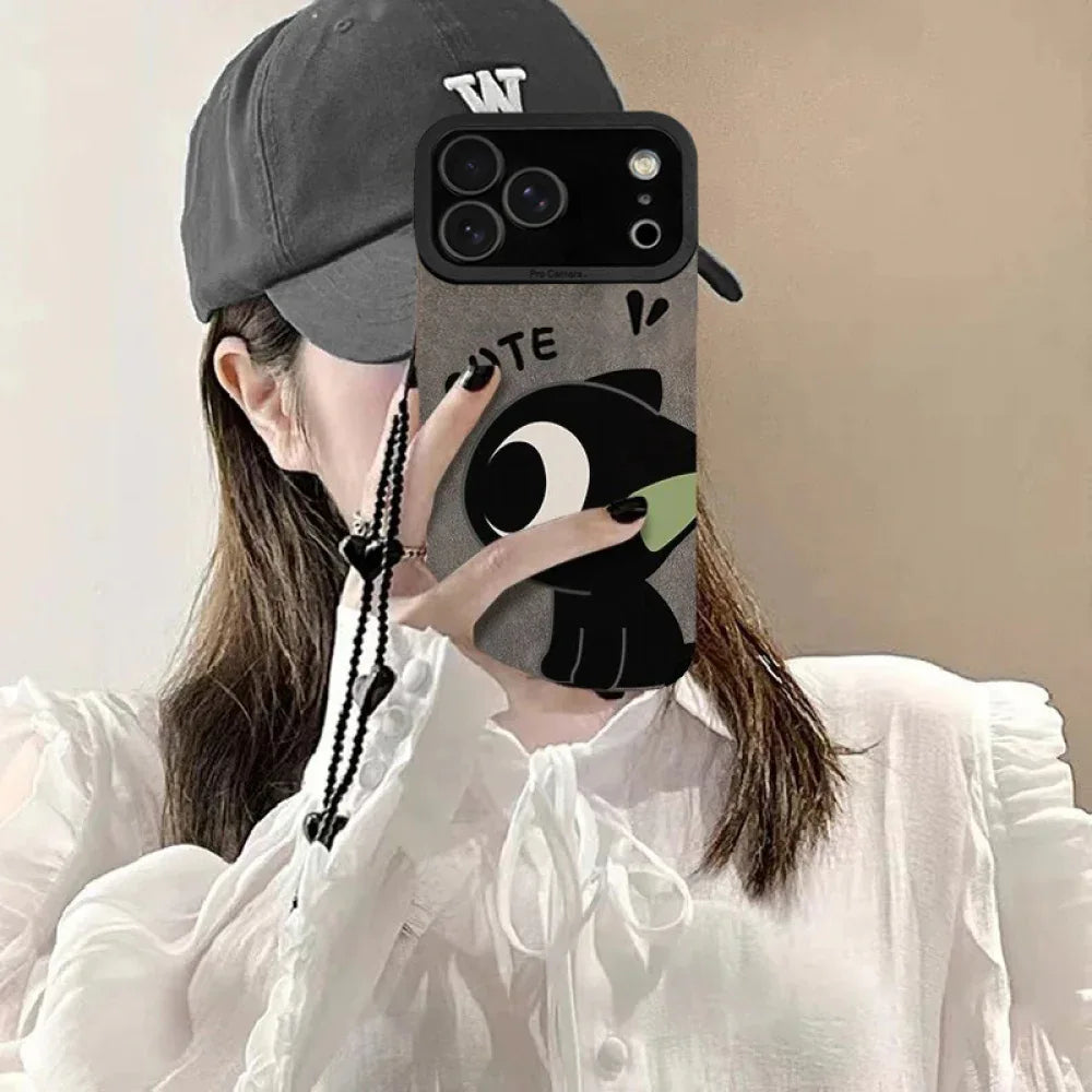 Ameigas Cute Cartoon Couple Phone Case for iPhone 17 Pro Max / 15 / 14 PM – Soft Shockproof Protective Cover - Ameigas