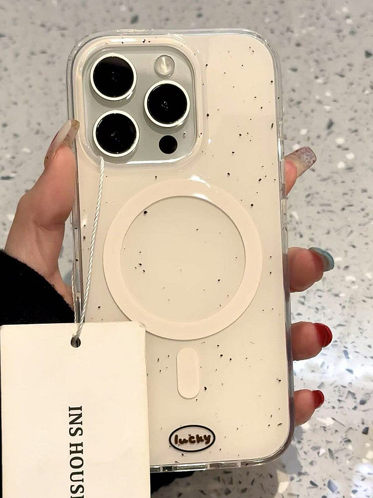 Ameigas Minimal Ink-Splash Coconut Magnetic Stand Protective Case