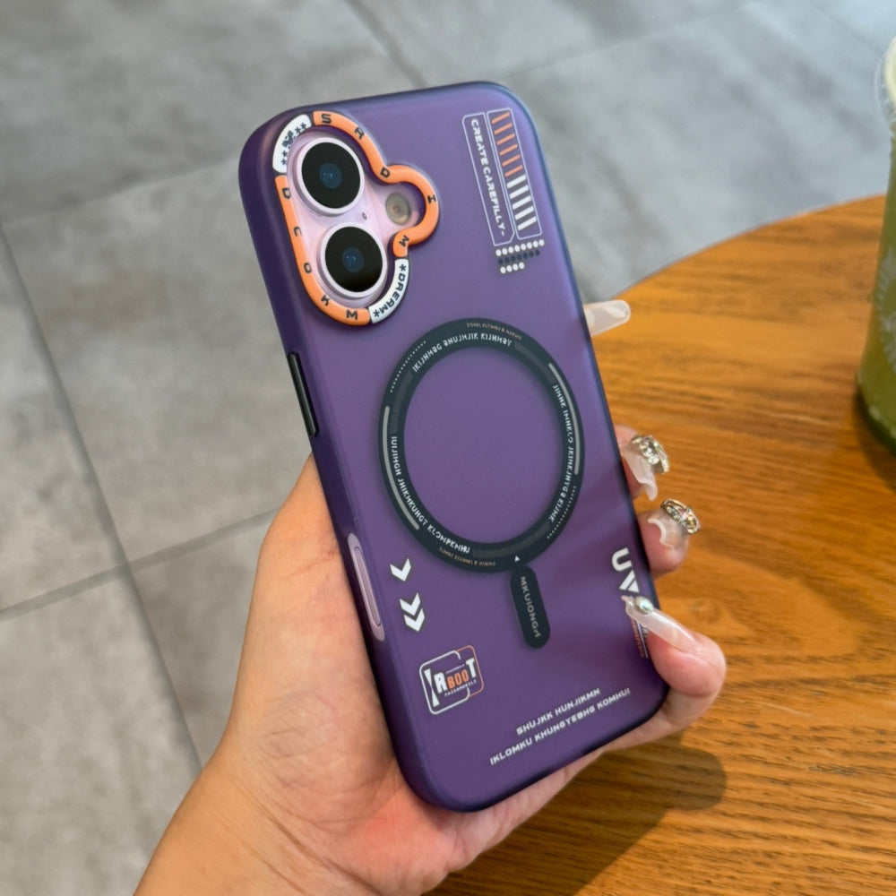 Ameigas Graffiti Matte Magnetic Full-Cover Protective Phone Case