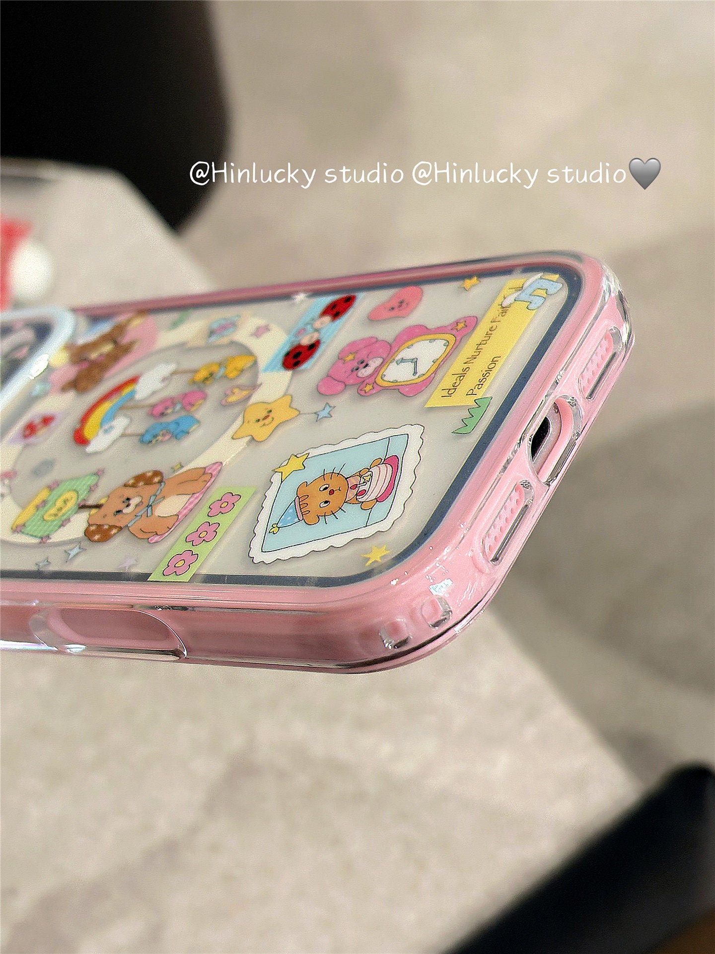 Ameigas Playful Pup Deco Case - Mix & Match Puppy Stickers with MagSafe Stand