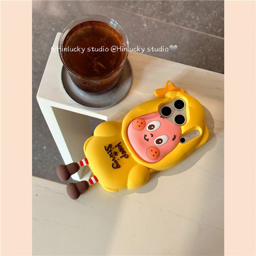 Ameigas Star Boy Pop-Out Case - 3D Cartoon Character with Detachable Strap & Full Guard