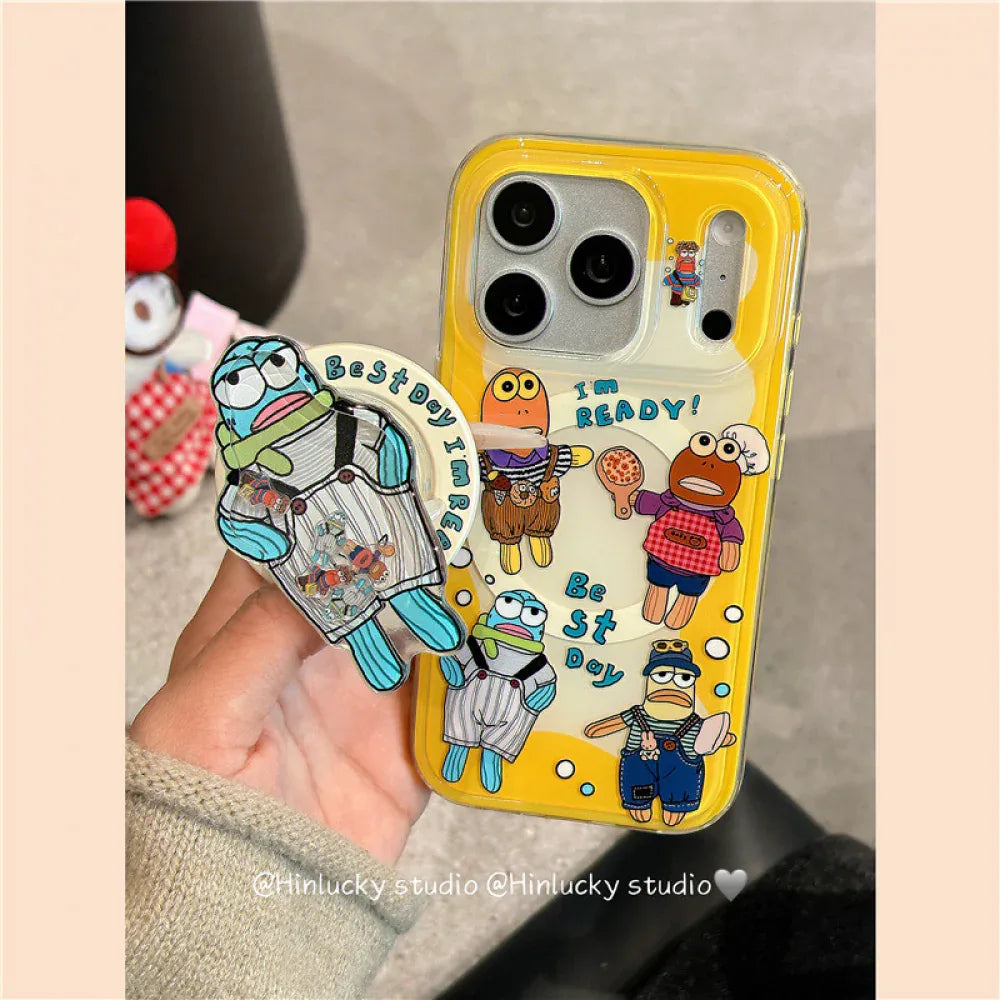 Ameigas Bikini Reef Case - Grumpfish & Friends MagSafe Stand Cover for iPhone - Ameigas