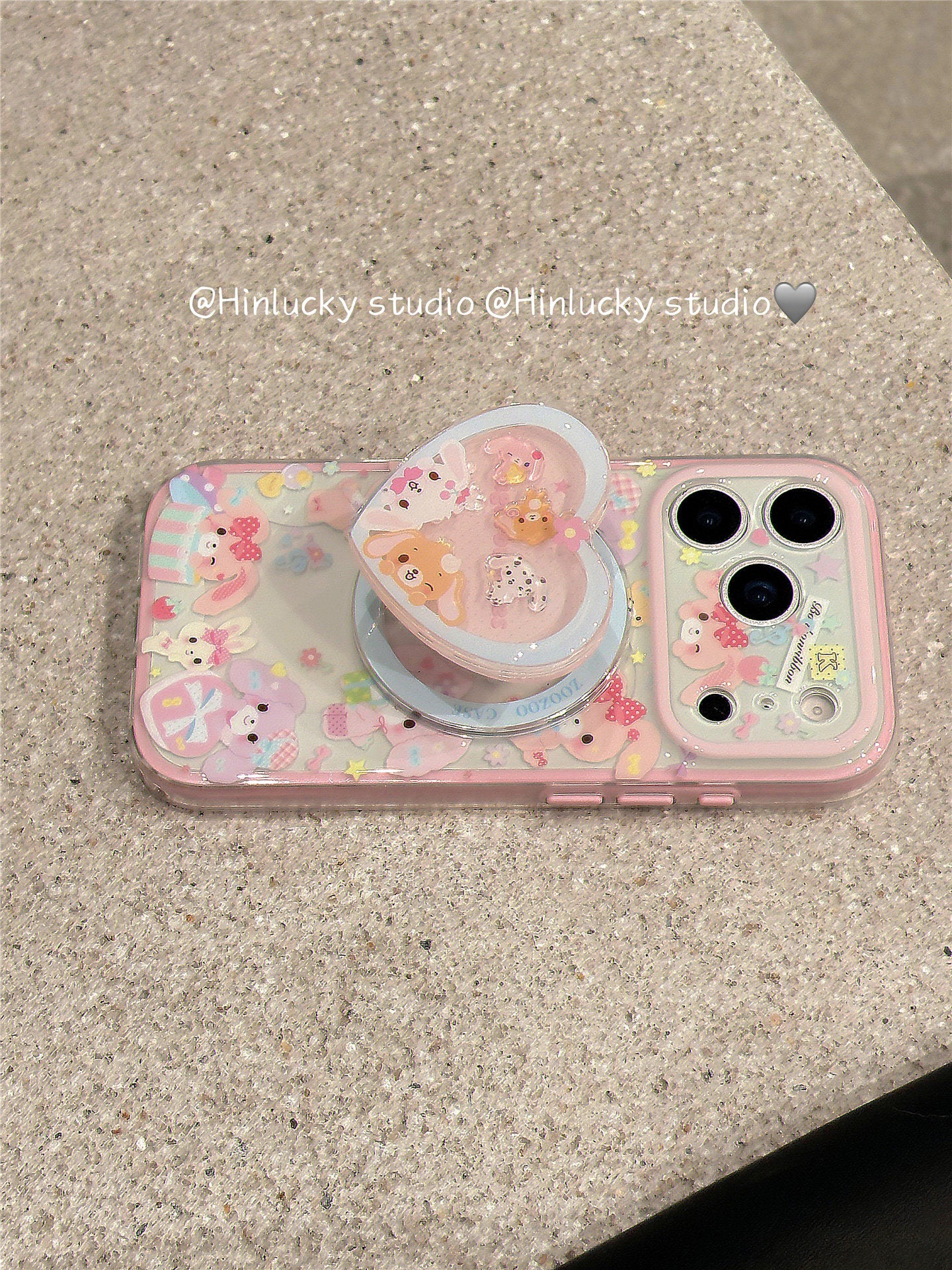 Ameigas Sweetheart Bunny Case - Dessert Love Rabbit MagSafe Stand Cover