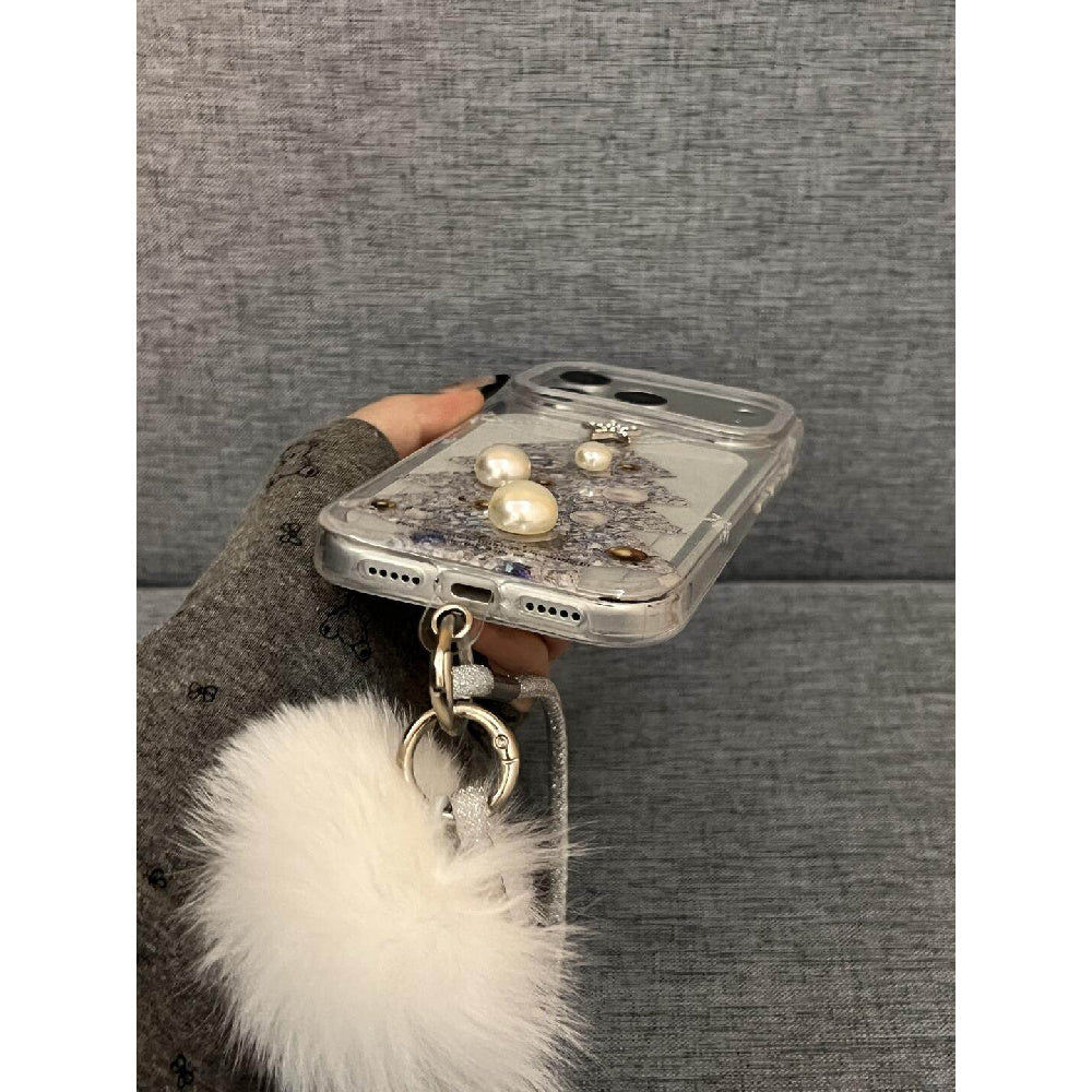 Ameigas Glitter Gold Ornament Christmas Tree Phone Case