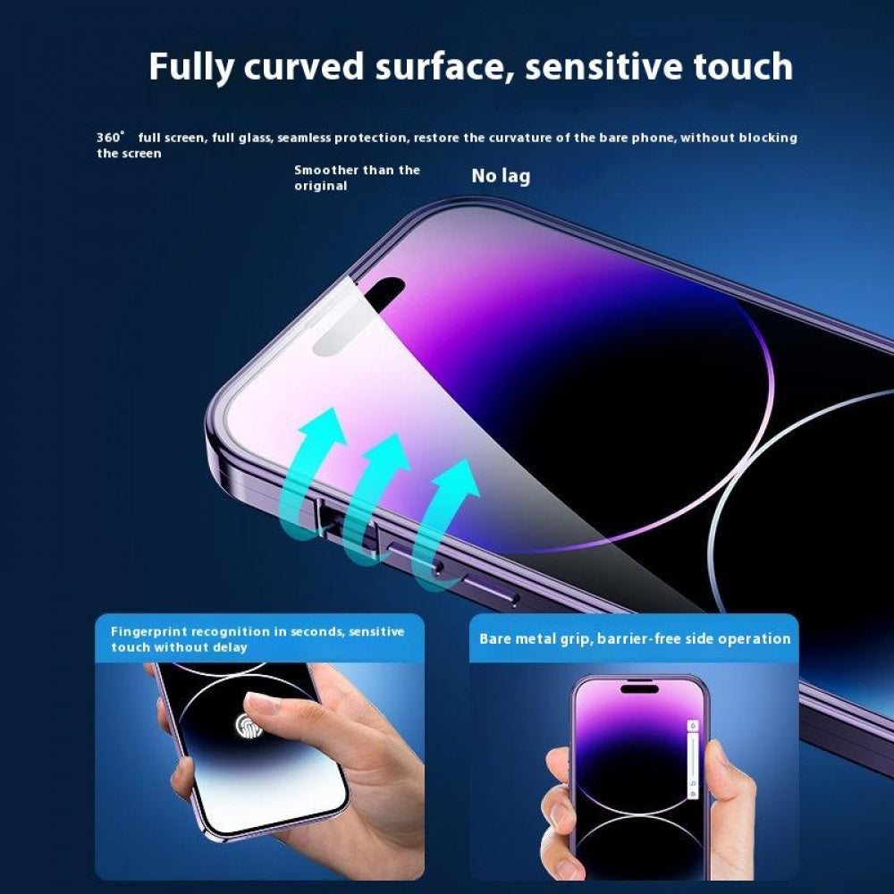 Ameigas Magnetic Privacy Screen Phone Case with Metal Frame