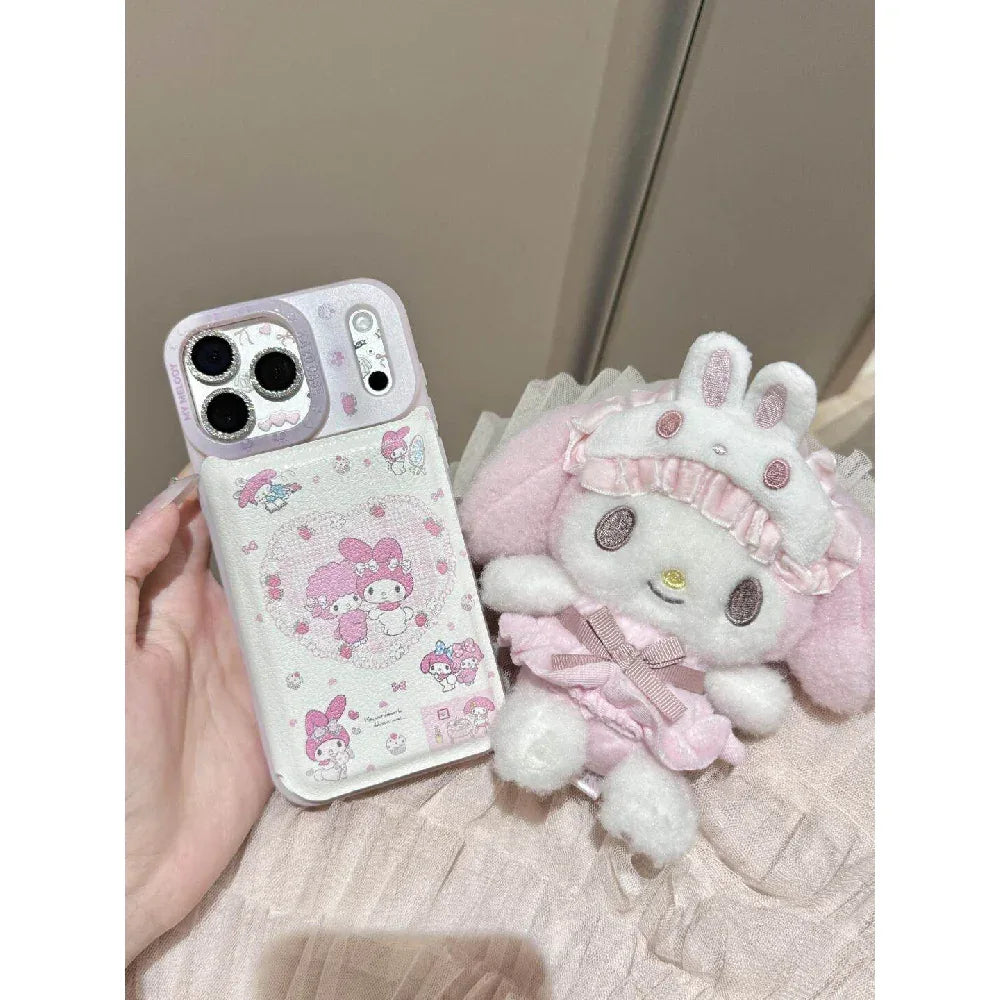 Ameigas Cute Melody Lamb Mirror Flip Phone Case - Ameigas